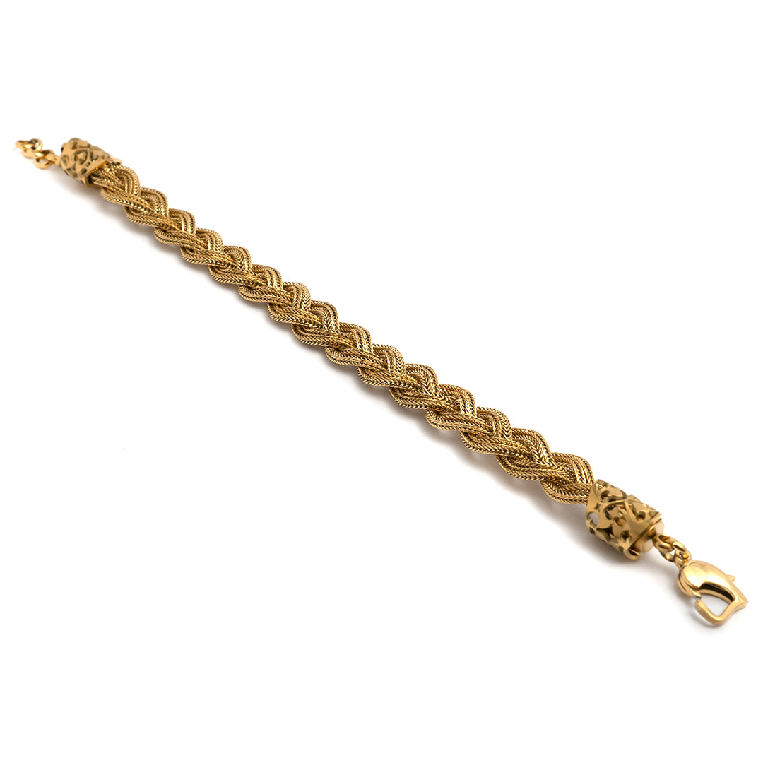 Bracciale Intrecciato 6 Fili Ermes Gold 18k