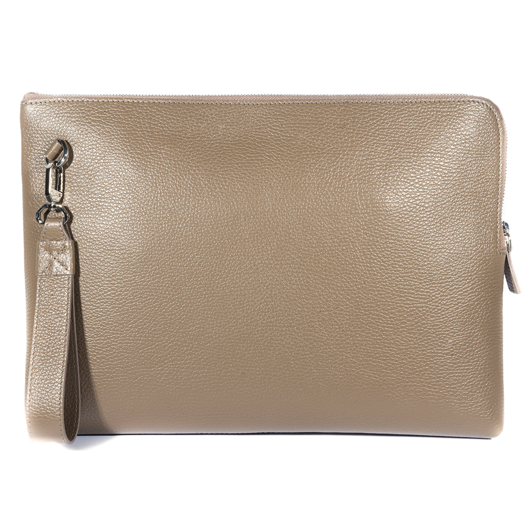 PORTA DOCUMENTI IN PELLE BEIGE