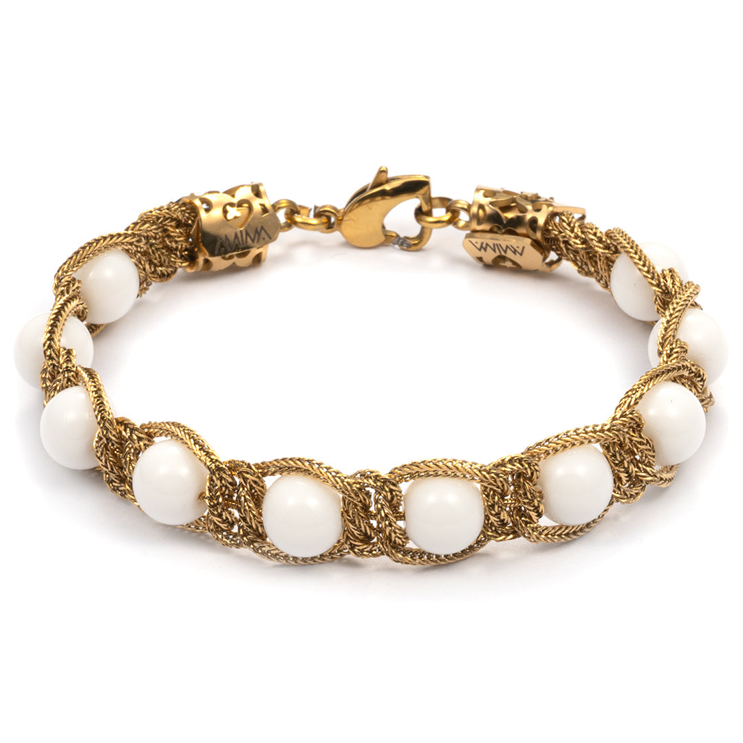 Bracciale Shamballa Oro 18kt Bianco