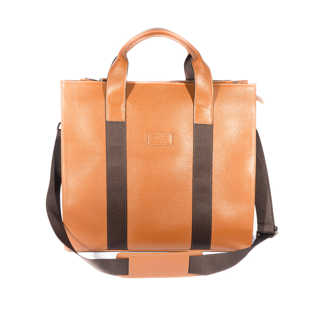 SHOPPER UOMO COGNAC