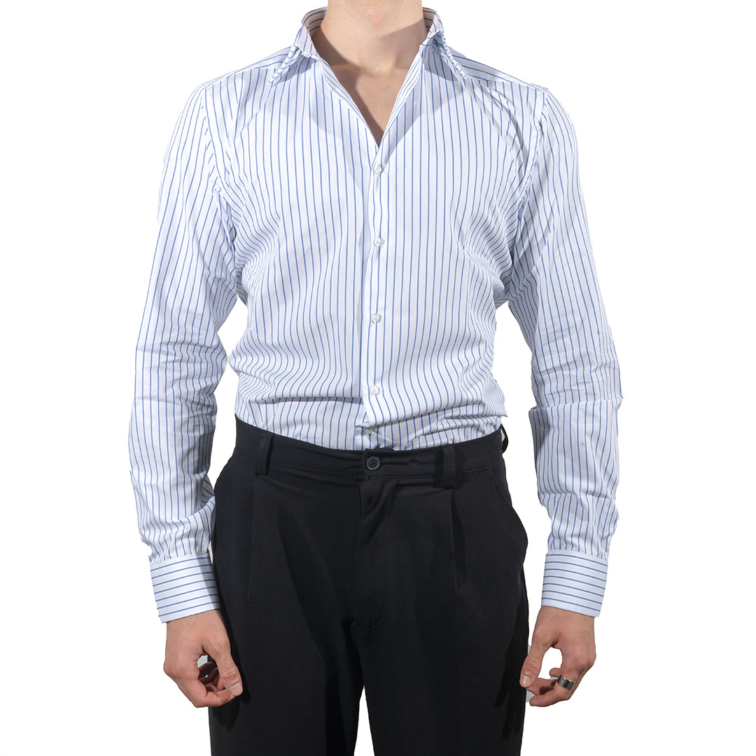CAMICIA RIGHE BIANCA
