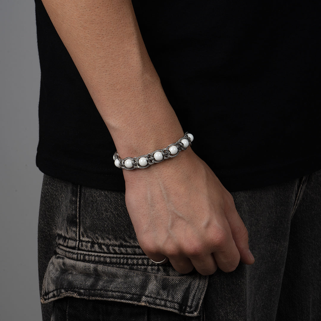 Bracciale Shamballa Bianco
