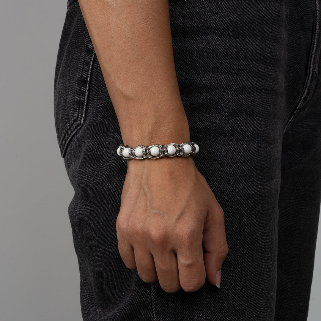 Bracciale Shamballa Bianco