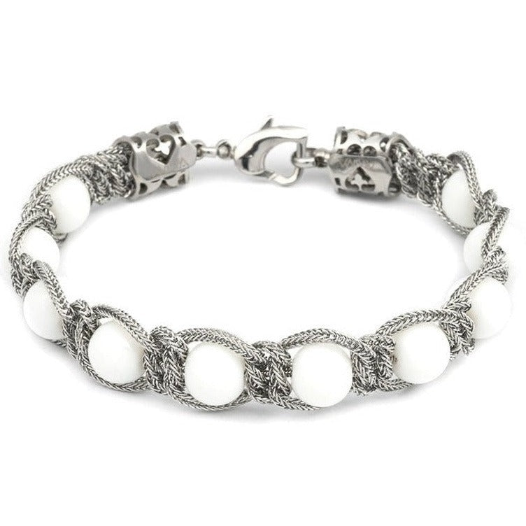 Bracciale Shamballa Bianco